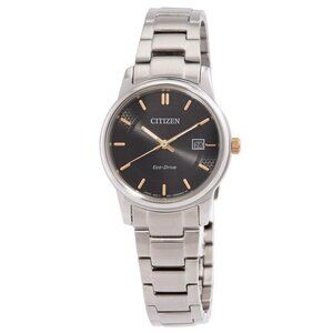 FX04540B NWT Citizen Fashion Ladies Eco-Drive Steel Authentic Watch